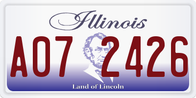IL license plate A072426