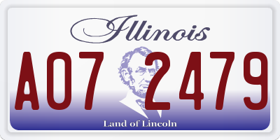 IL license plate A072479