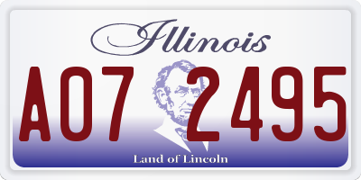 IL license plate A072495