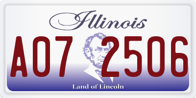 IL license plate A072506