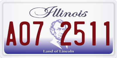 IL license plate A072511