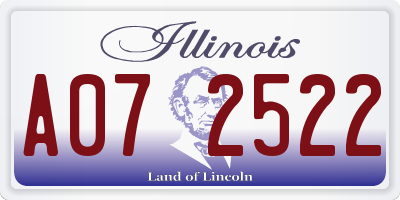 IL license plate A072522