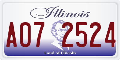 IL license plate A072524
