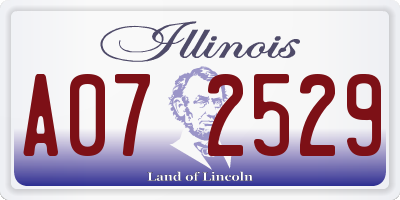 IL license plate A072529