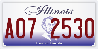 IL license plate A072530