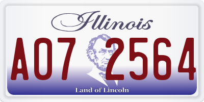 IL license plate A072564