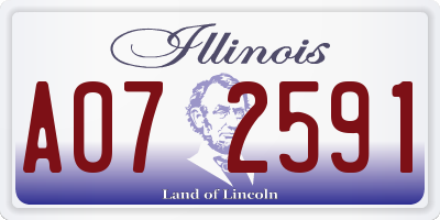 IL license plate A072591