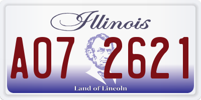 IL license plate A072621