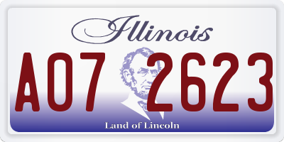 IL license plate A072623