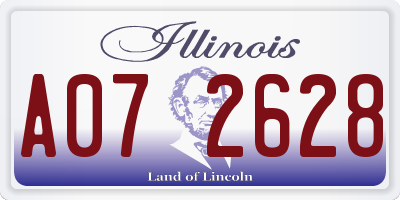 IL license plate A072628