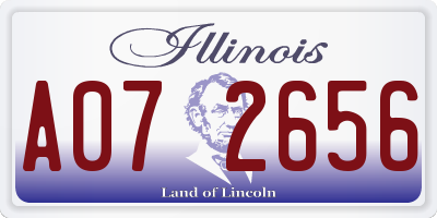 IL license plate A072656