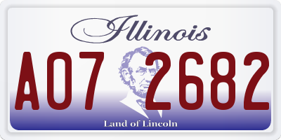 IL license plate A072682