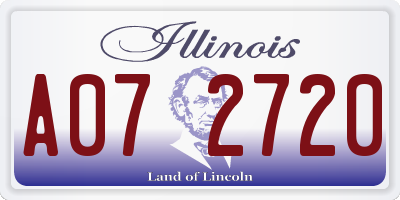 IL license plate A072720