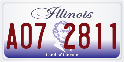 IL license plate A072811