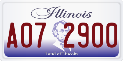 IL license plate A072900