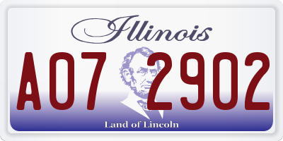 IL license plate A072902