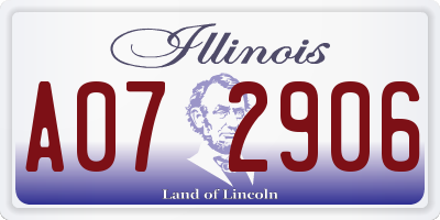 IL license plate A072906
