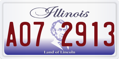IL license plate A072913