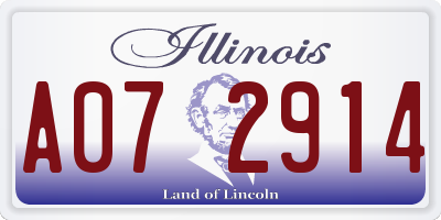 IL license plate A072914