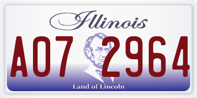 IL license plate A072964