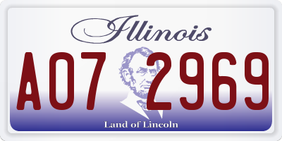 IL license plate A072969
