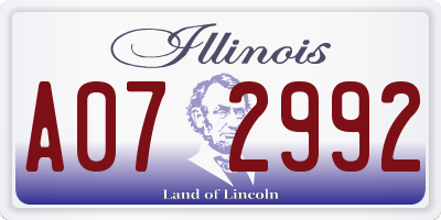 IL license plate A072992