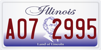IL license plate A072995