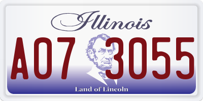 IL license plate A073055