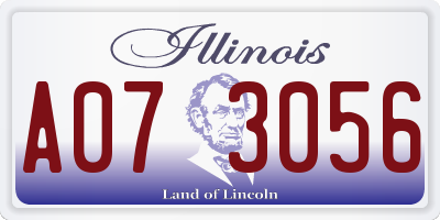 IL license plate A073056