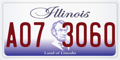 IL license plate A073060