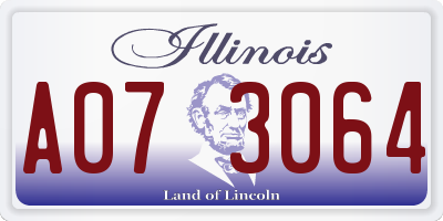 IL license plate A073064