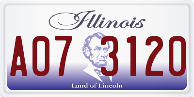 IL license plate A073120