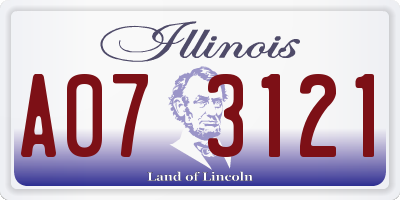IL license plate A073121