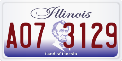 IL license plate A073129