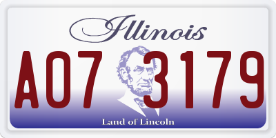 IL license plate A073179