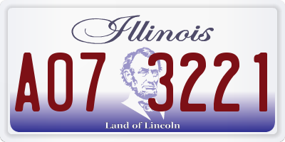 IL license plate A073221