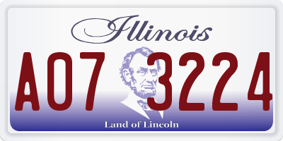 IL license plate A073224