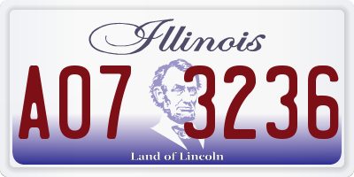 IL license plate A073236