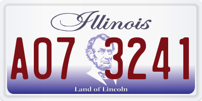 IL license plate A073241