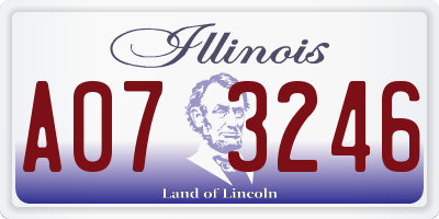 IL license plate A073246