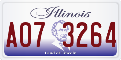 IL license plate A073264