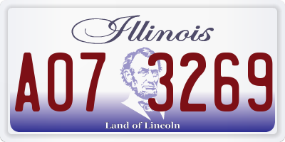 IL license plate A073269