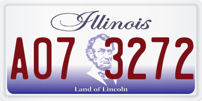 IL license plate A073272