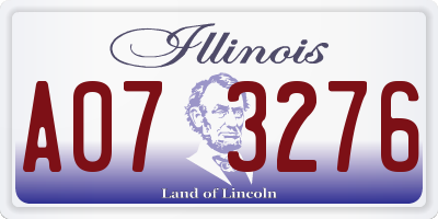 IL license plate A073276