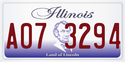 IL license plate A073294