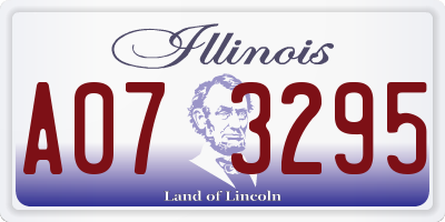 IL license plate A073295