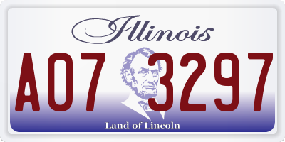 IL license plate A073297