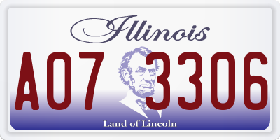IL license plate A073306