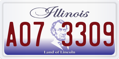 IL license plate A073309