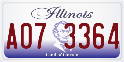 IL license plate A073364